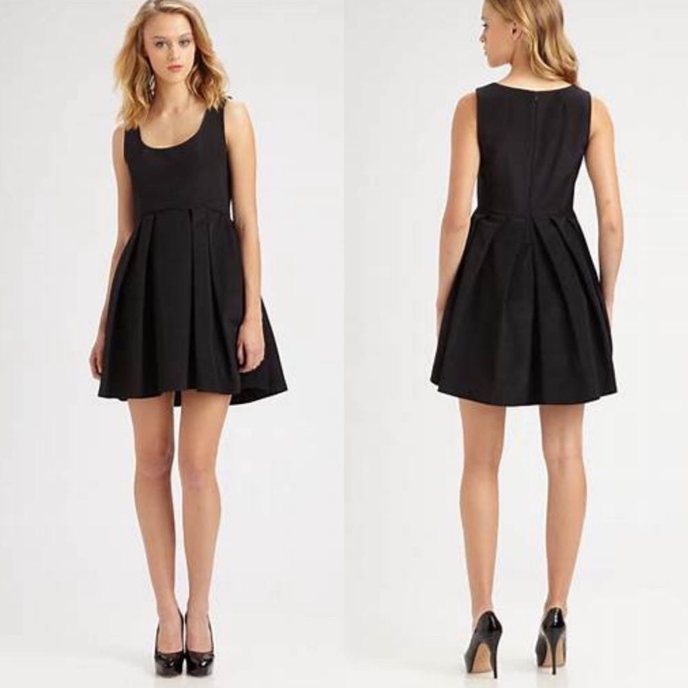 NWT Shoshanna Liana Metallic Black Cocktail Dress